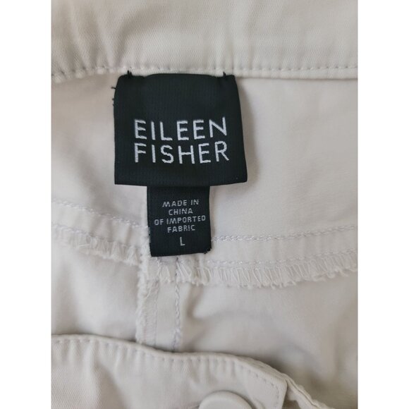 Eileen Fisher Beige Capri Pants Mid-Rise Women's Plus Size Large/18W - Picture 4 of 5